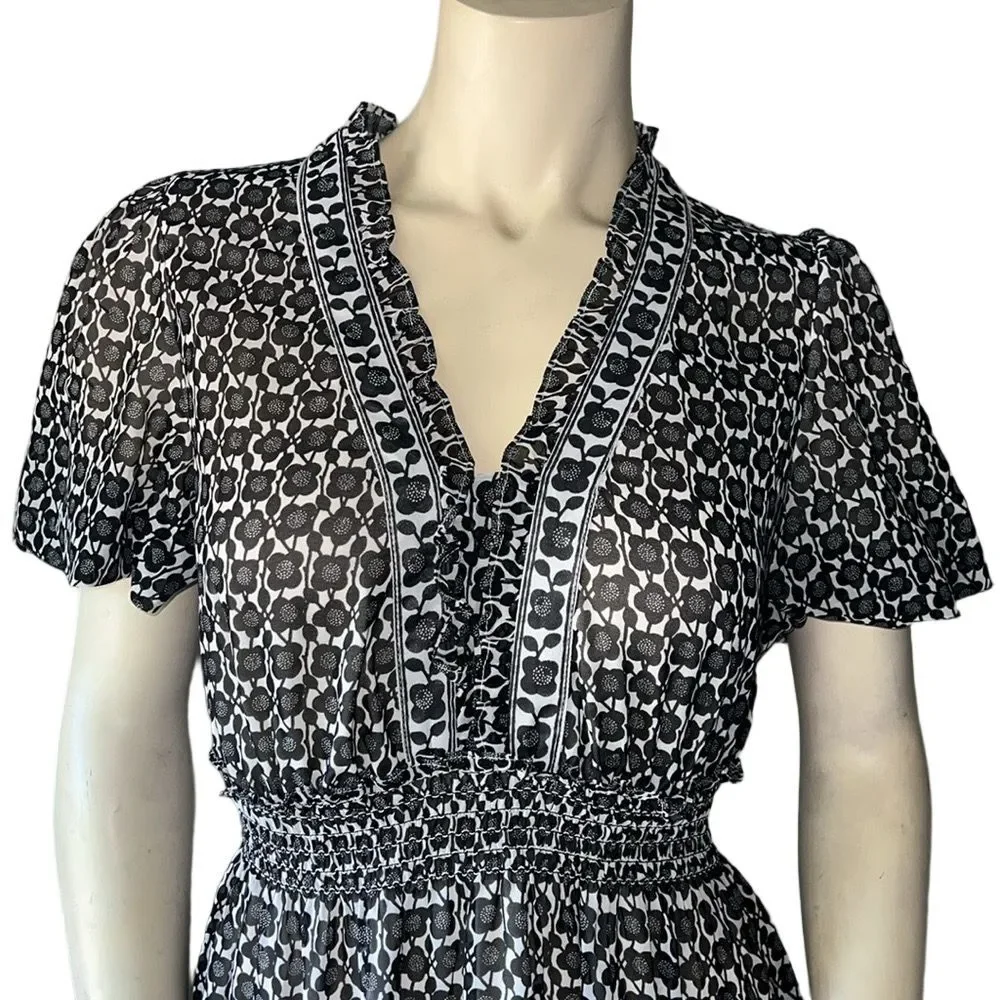 Max Studio Black/White Flowy Maxi Dress. Size Small. - Picture 2 of 5